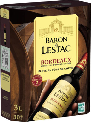 Bib Baron de Lestac Bordeaux rouge 3L