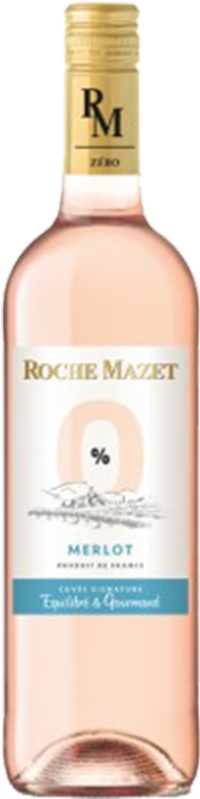 Roche Mazet Merlot rosé sans alcool 75cl