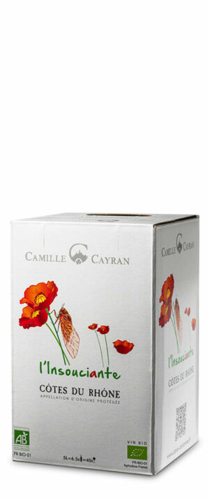 C.Cayran - Bib Côtes du Rhône BIO L’Insouciante rouge 3L