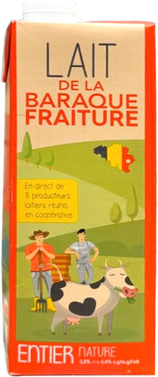 Lait de la Baraque entier 1L